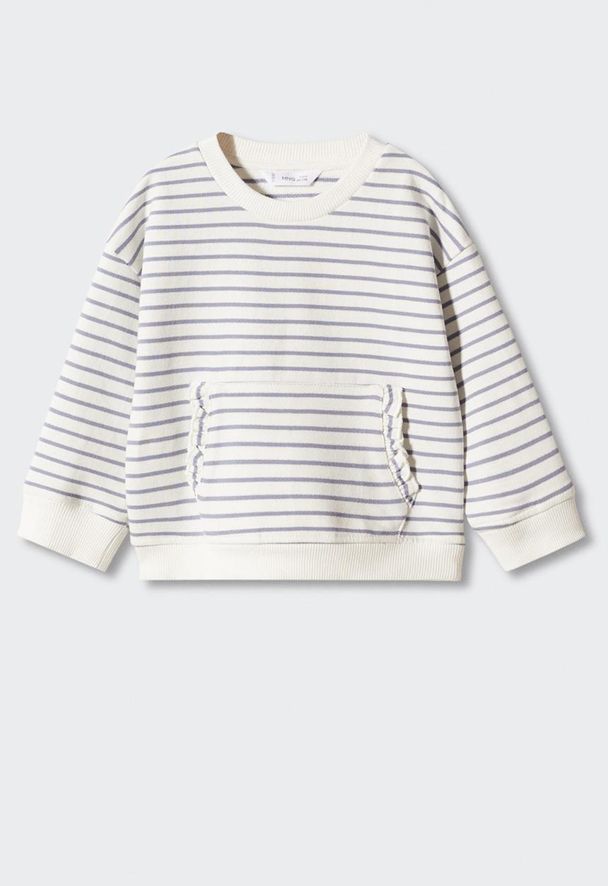 MANGO - Sweatshirt gabi - navy & white 