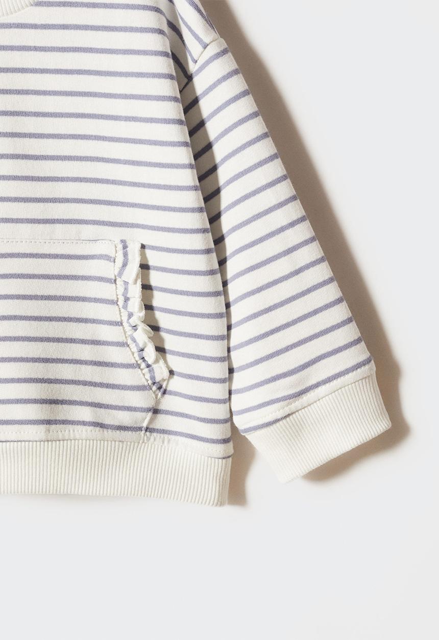 MANGO - Sweatshirt gabi - navy & white 