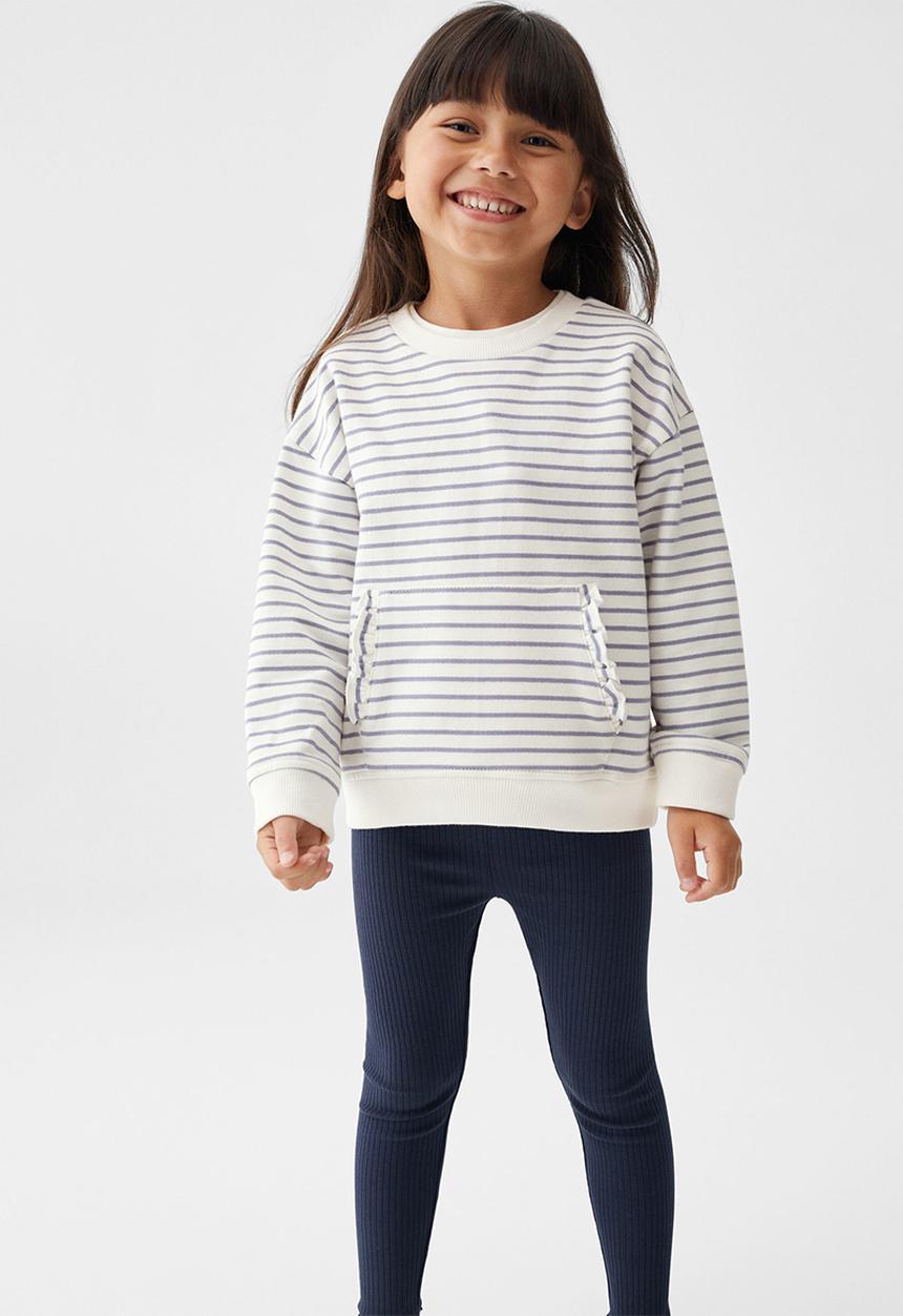MANGO - Sweatshirt gabi - navy & white 