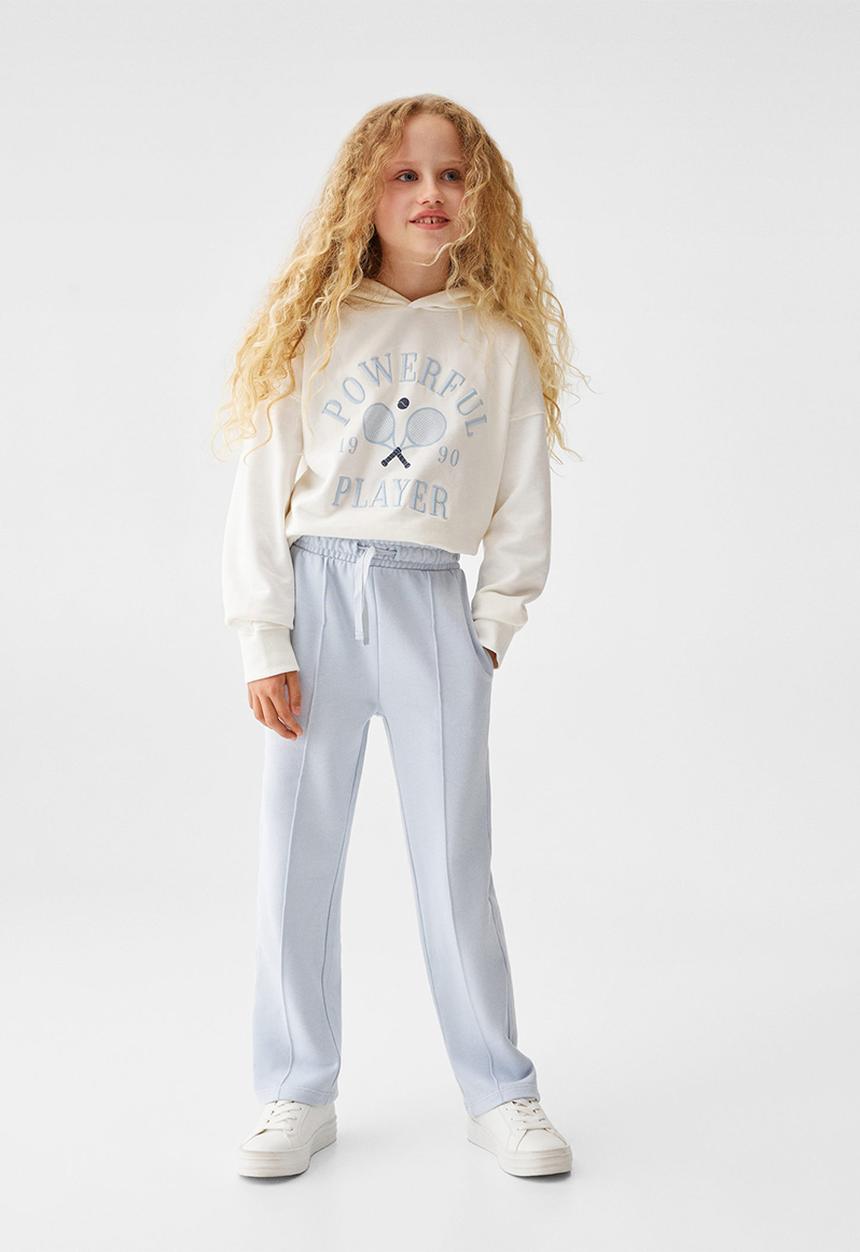 MANGO - Trousers marga - sky blue
