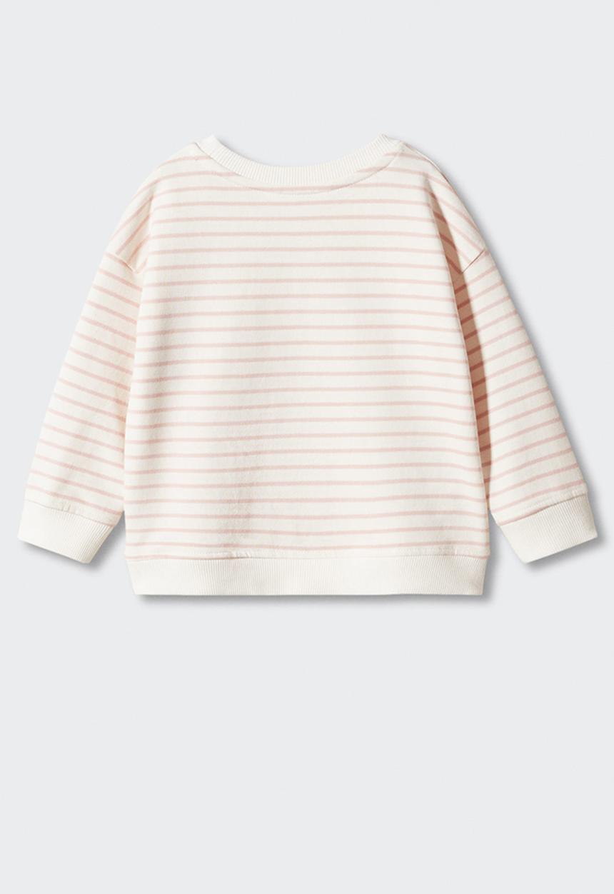 MANGO - Sweatshirt gabi - pink & white