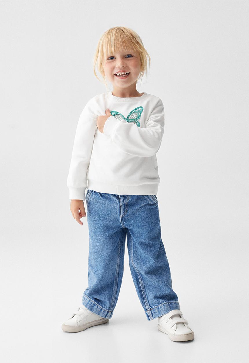 MANGO - Sweatshirt butterf - off white