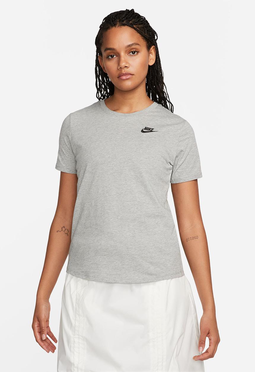 Nike - W nsw tee club - dk grey heather