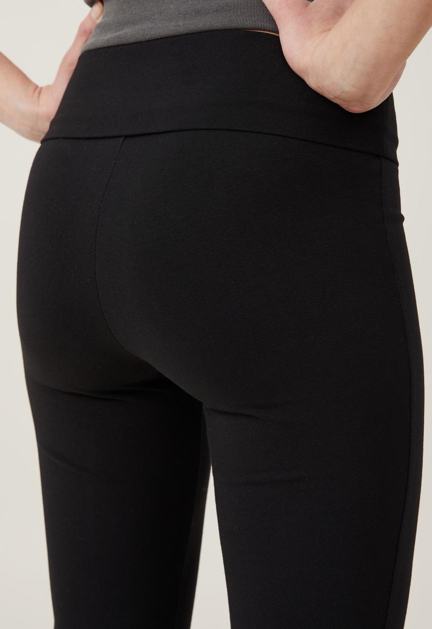 Cotton On - Bella bootleg pant - black