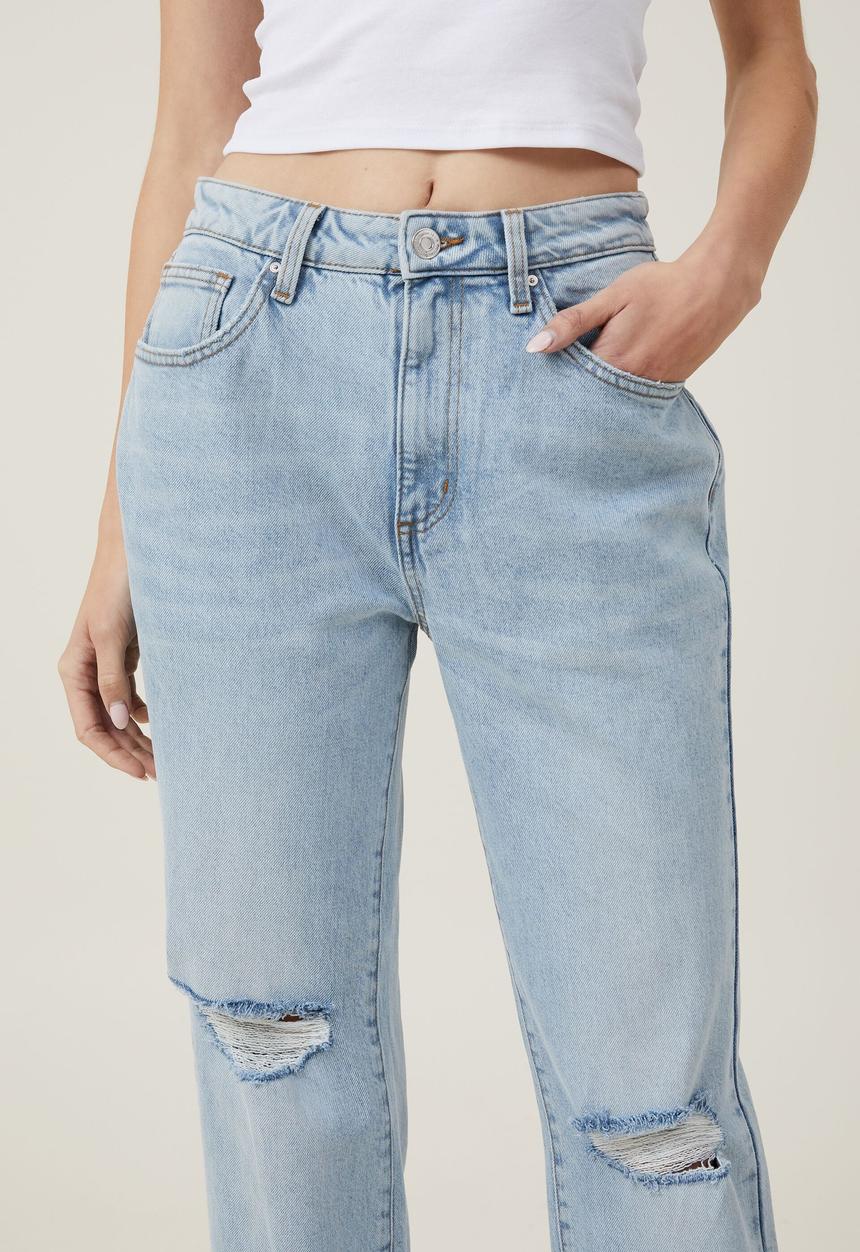 Cotton On - Slim straight jean - bondi blue rip
