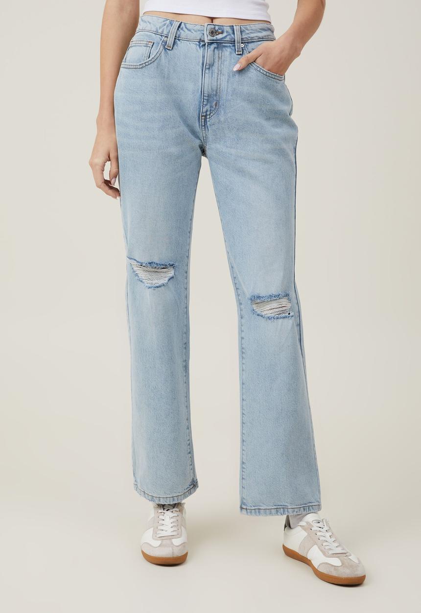 Cotton On - Slim straight jean - bondi blue rip