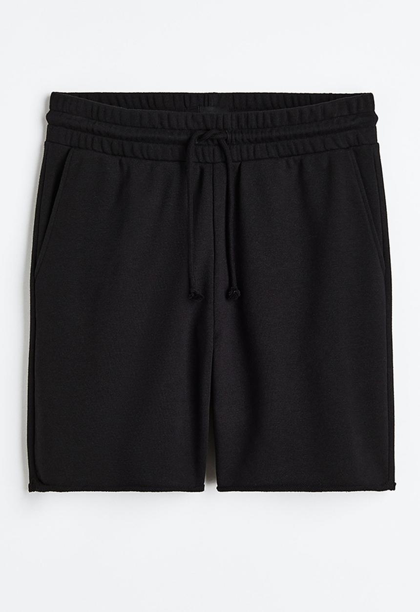 H&M - Regular fit sweatshorts - black
