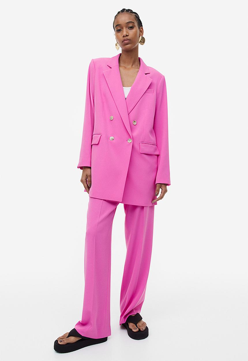 H&M - Double-breasted blazer - pink