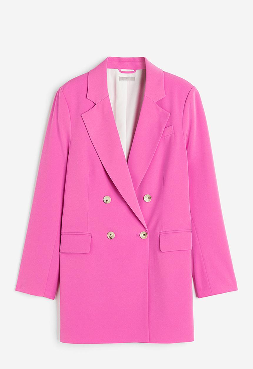 H&M - Double-breasted blazer - pink