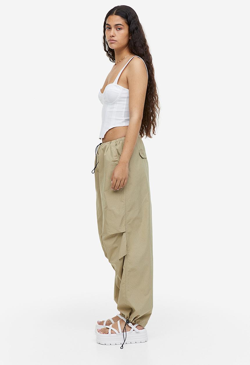 H&M - Cropped bustier top - white