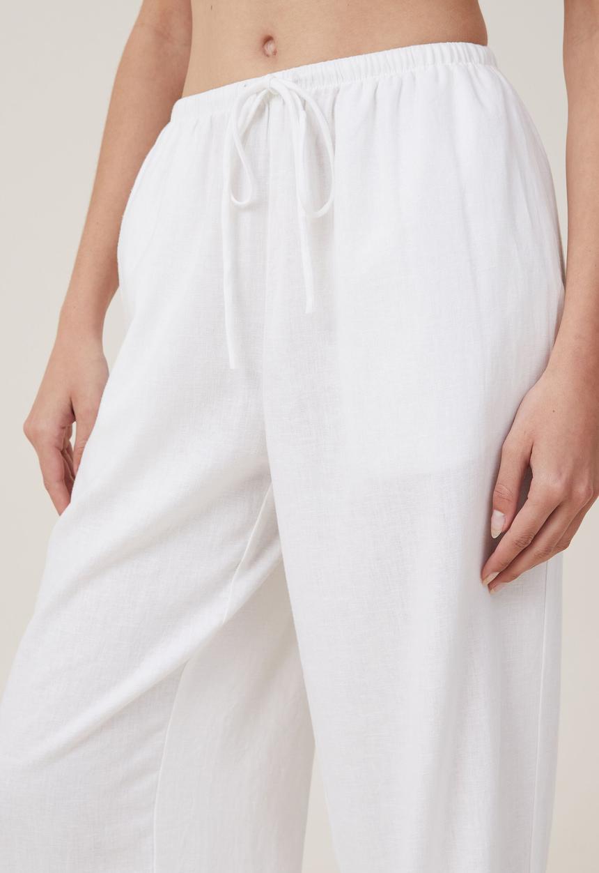 Cotton On - Haven wide leg pant - white