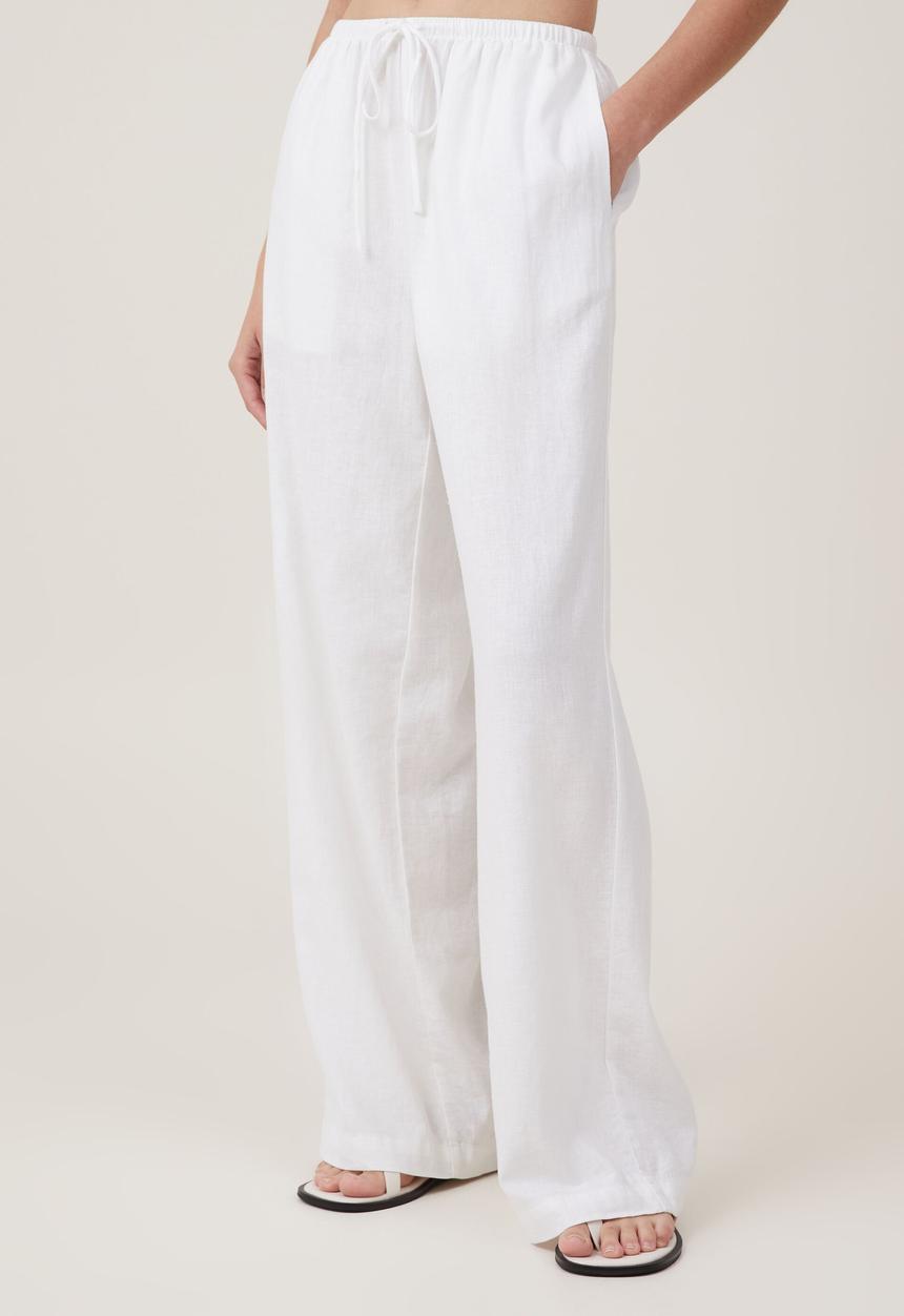 Cotton On - Haven wide leg pant - white