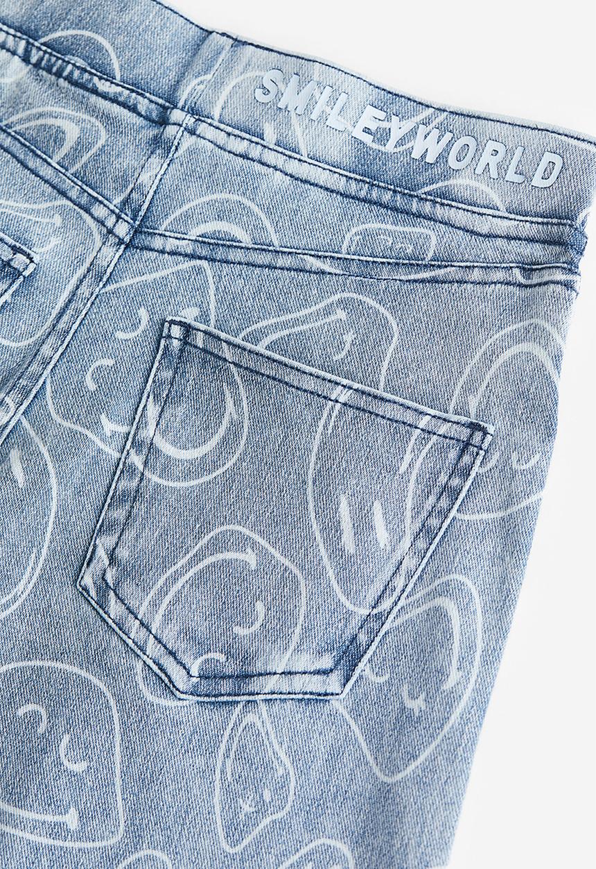 H&M - Wide printed trousers - blue