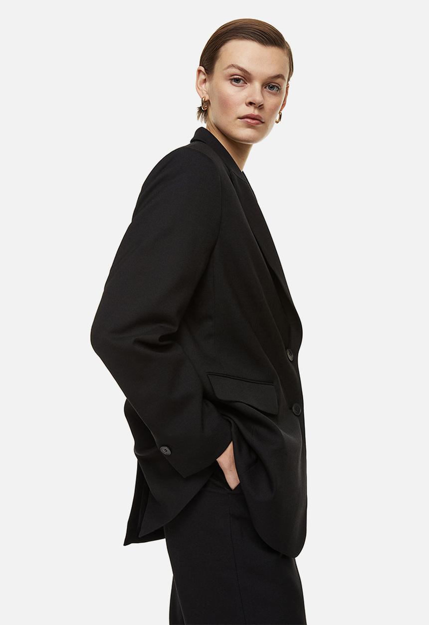 H&M - Single-breasted blazer - black