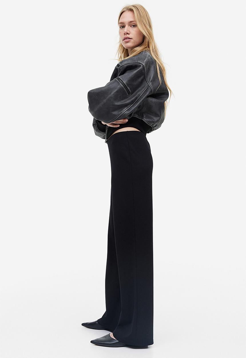 H&M - Jersey trousers - black