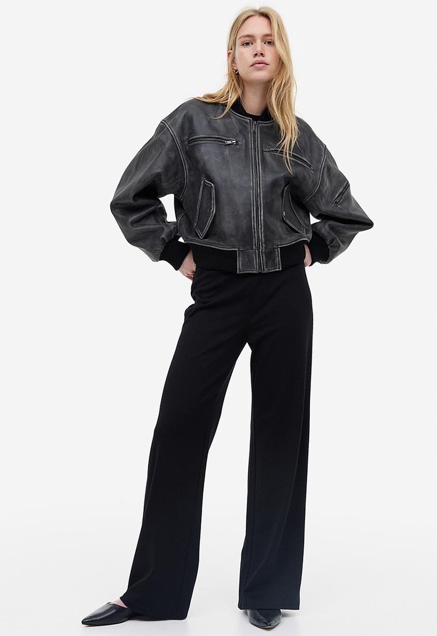 H&M - Jersey trousers - black