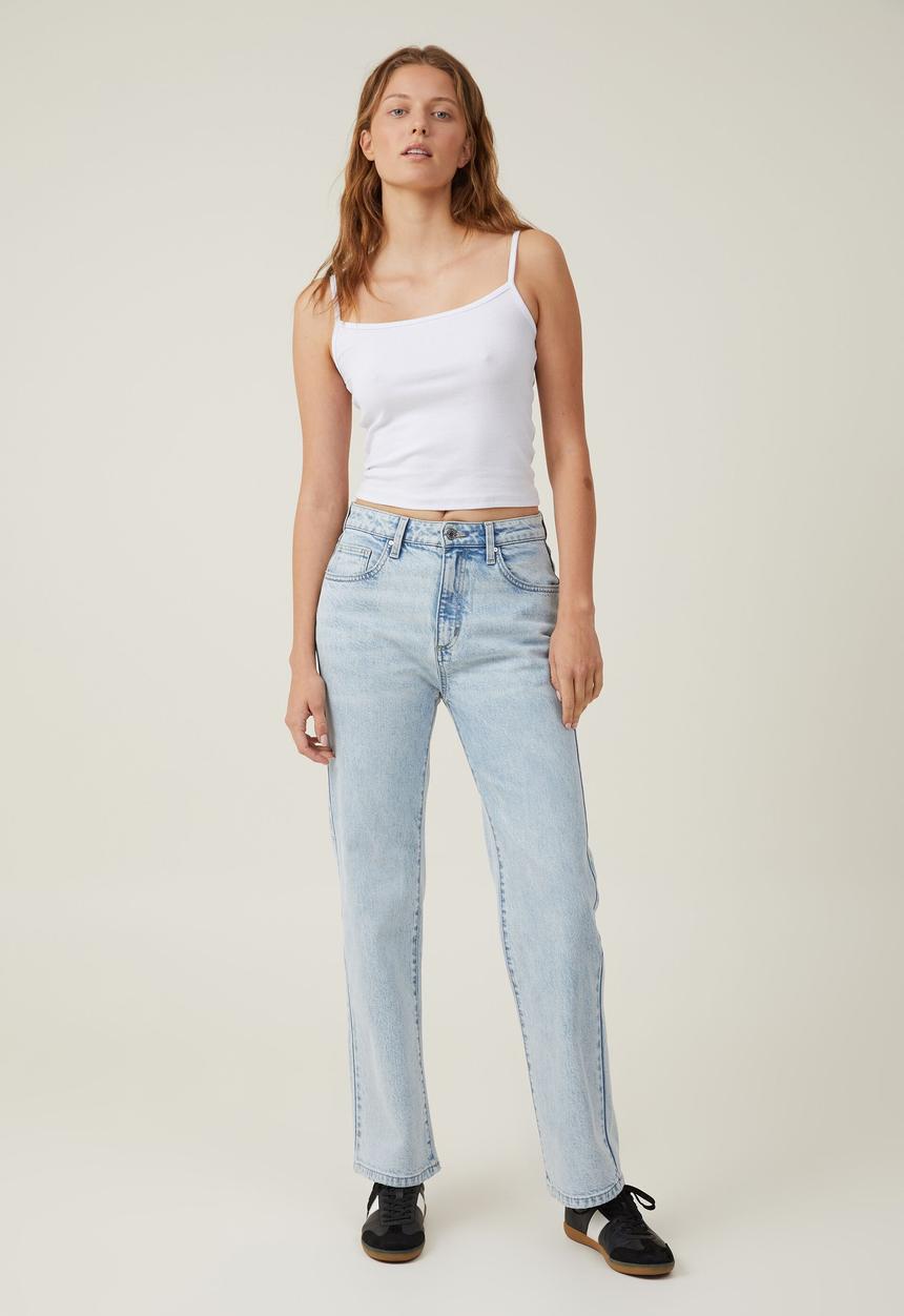 Cotton On - Slim straight jean - palm blue