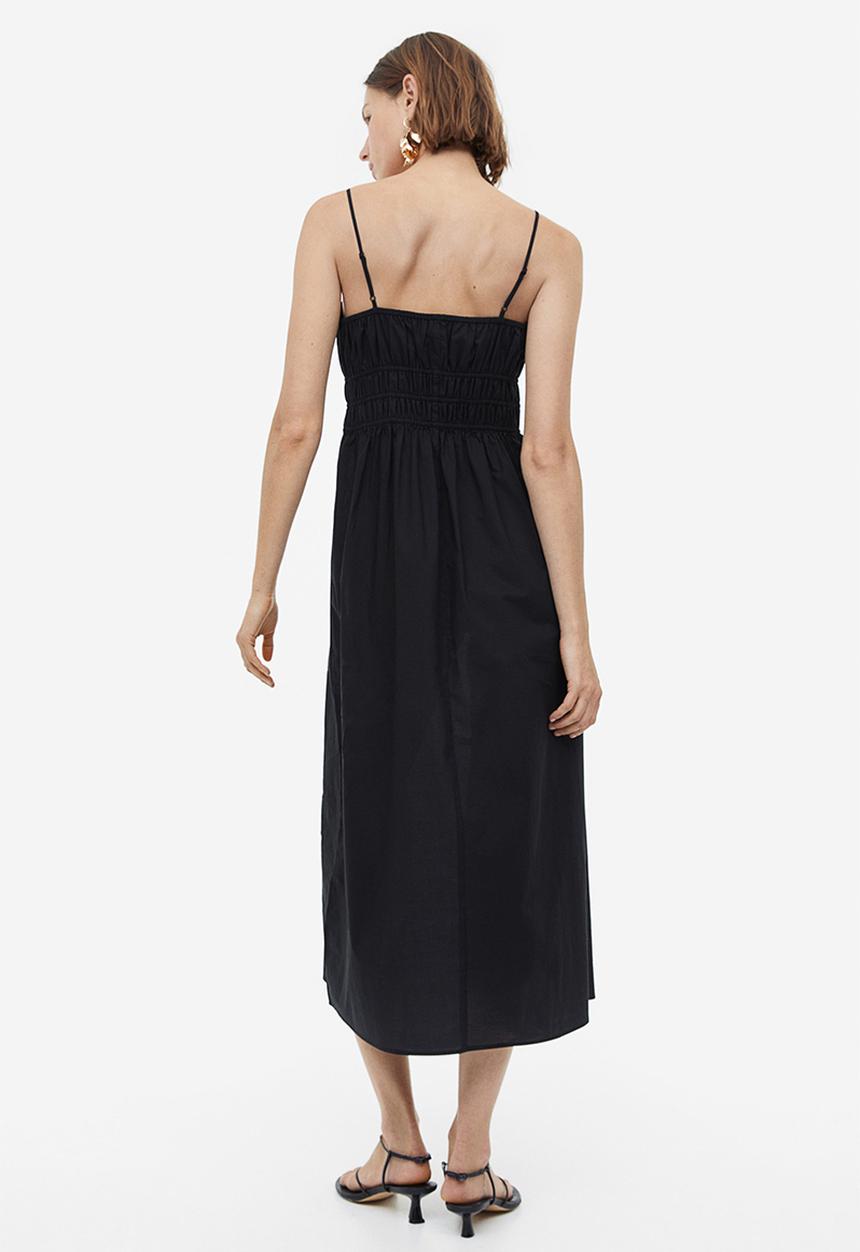 H&M - Smock-waisted dress - black