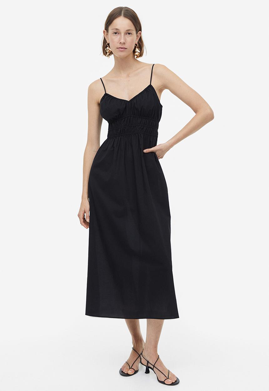 H&M - Smock-waisted dress - black