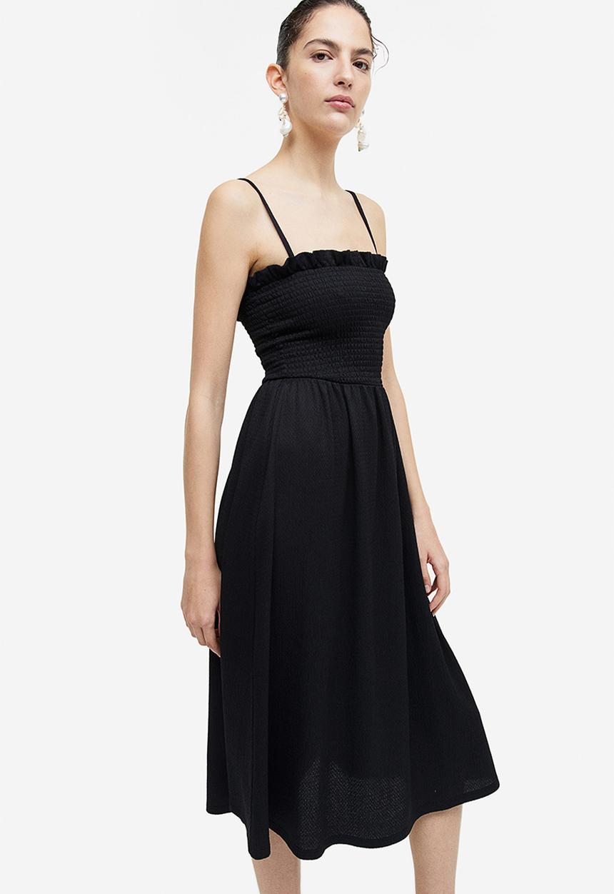 H&M - Smock-topped dress - black