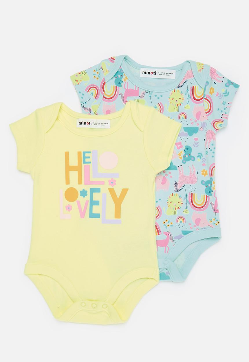 MINOTI - 2 pack bodysuit - turquoise