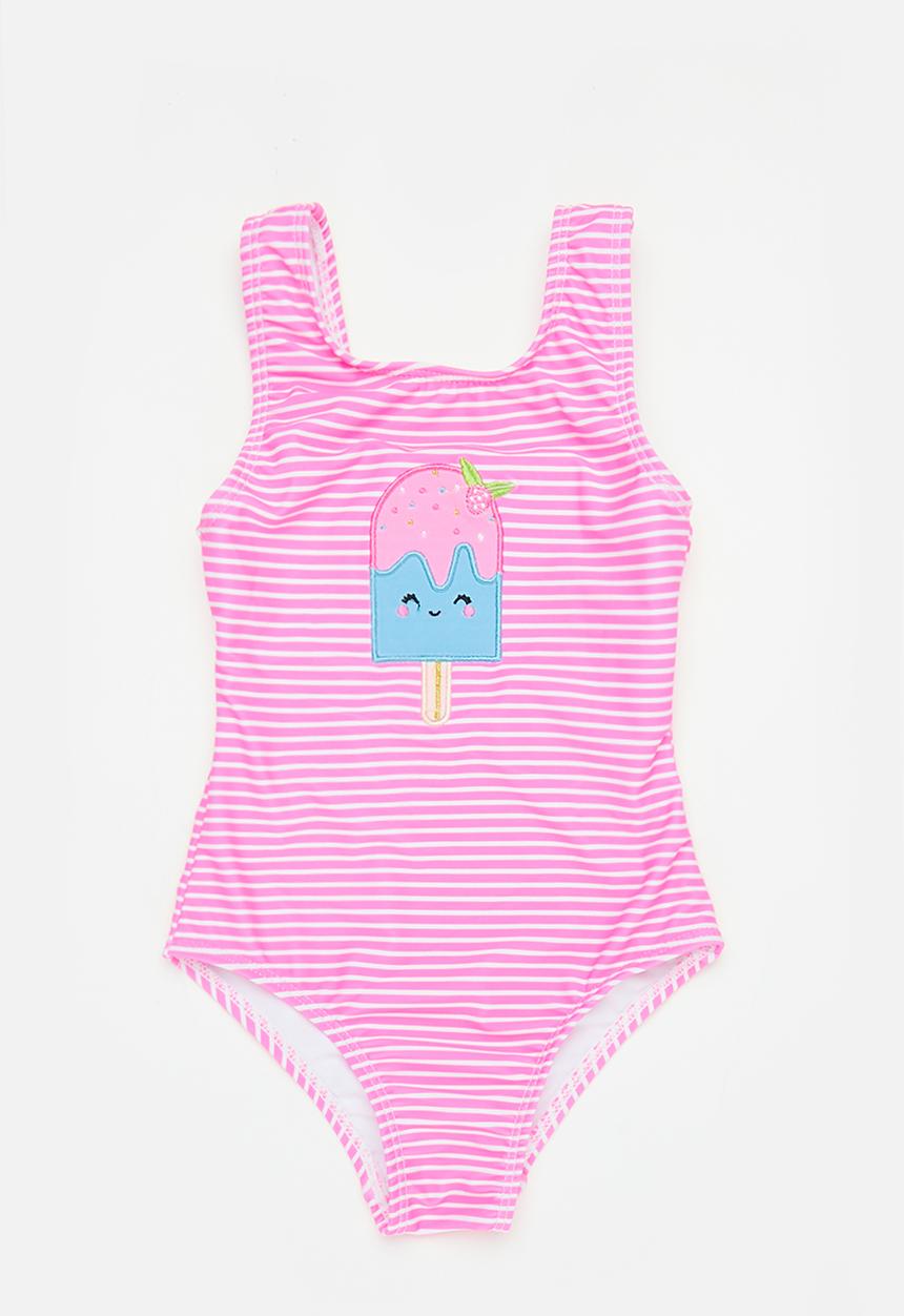 MINOTI - Swimsuit with applique - pink