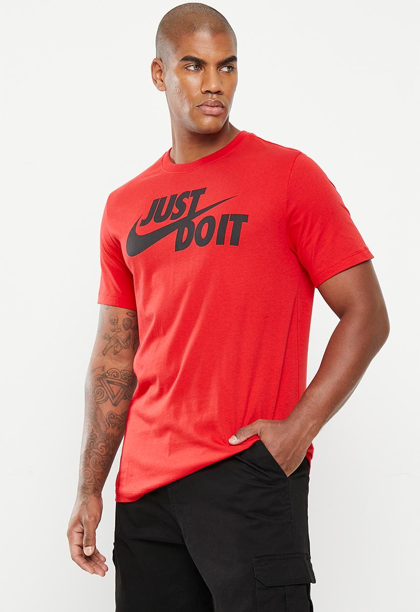 Nike - Nsw tee new jdi swsh fs - university red/black