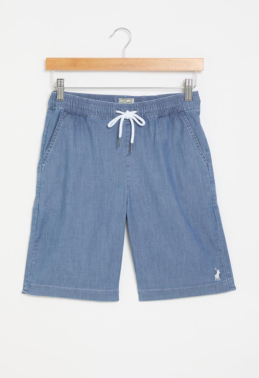 POLO - Boys pjc denim short - blue