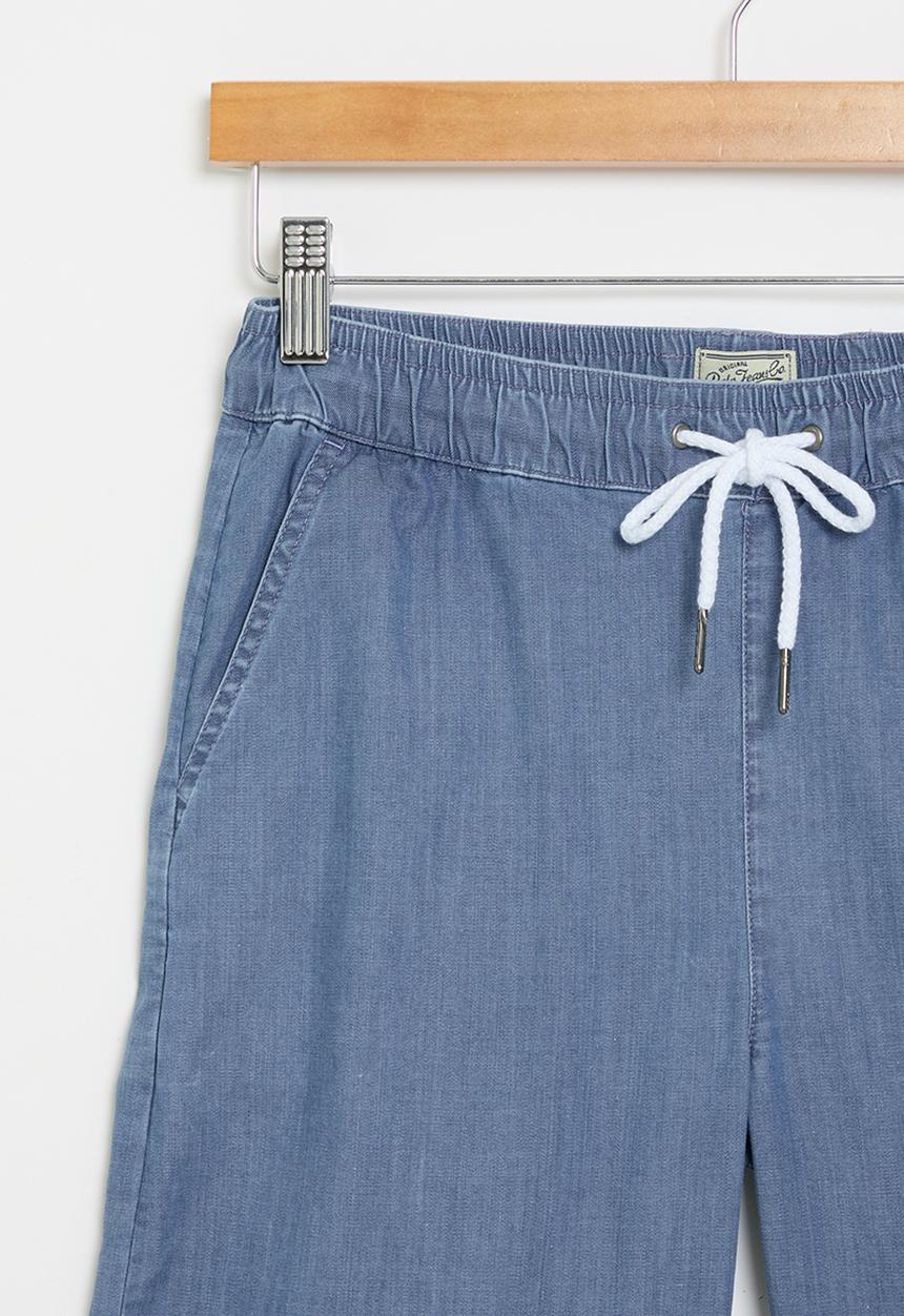 POLO - Boys pjc denim short - blue