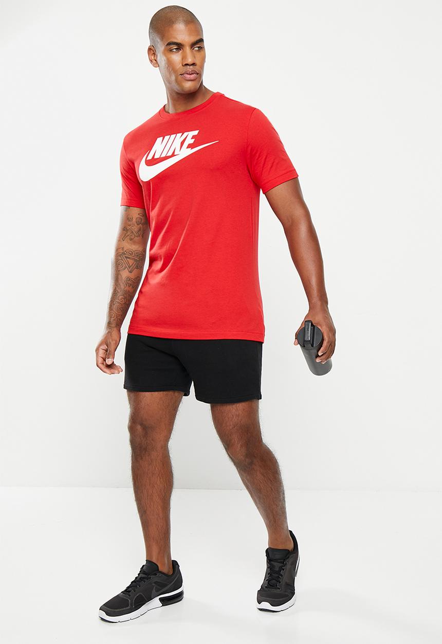 Nike - Nsw tee icon ft frnch fs - university red/white