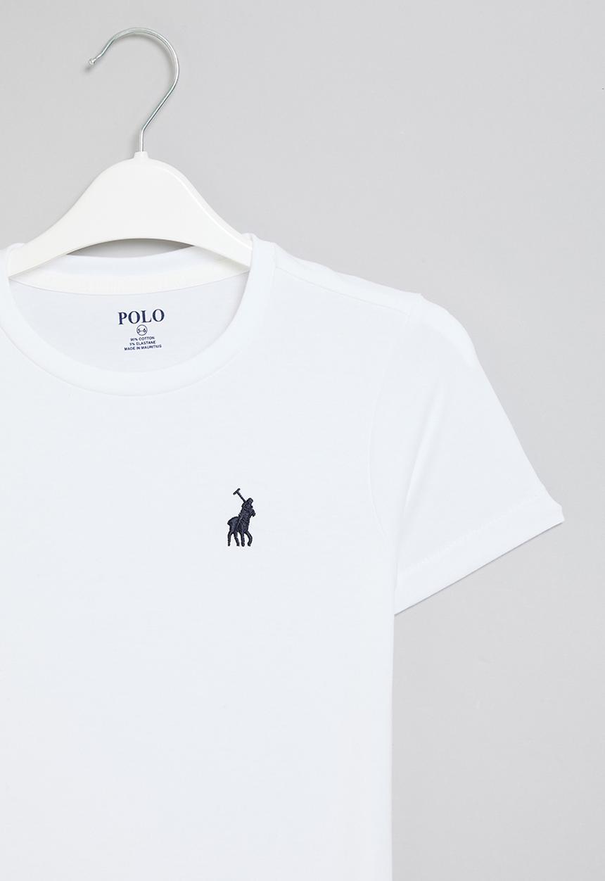 POLO - Gilrs kelly short sleeve tee - white