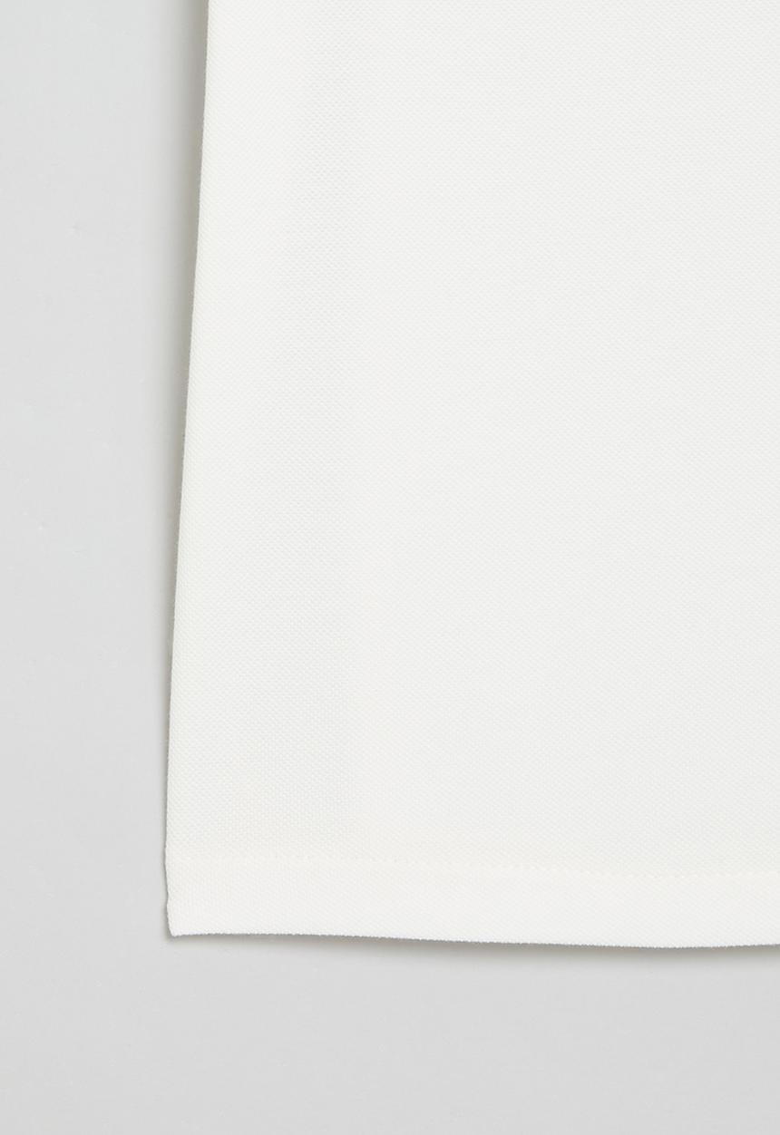 POLO - Girls textured tee - white