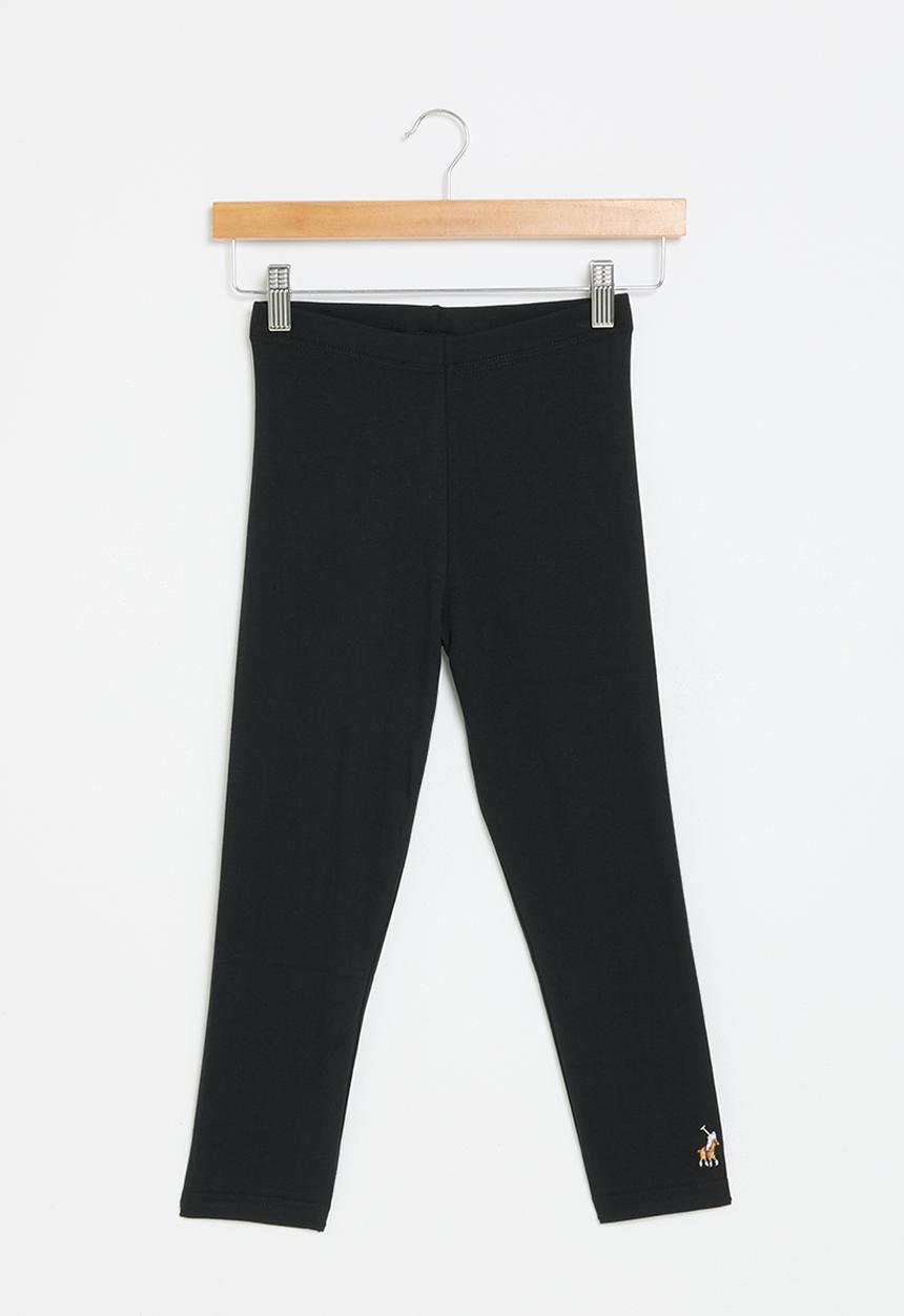 POLO - Girls megan cropped legging - black1