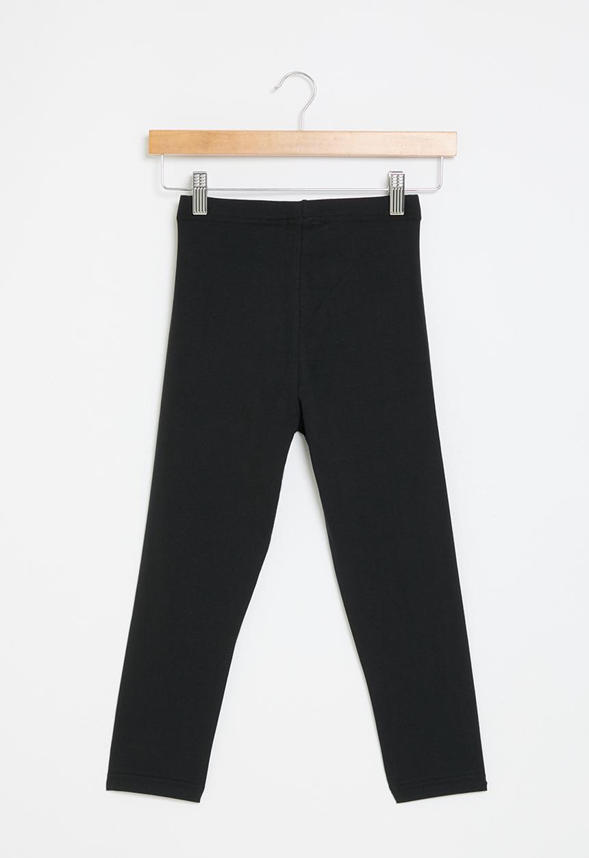 POLO - Girls megan cropped legging - black1