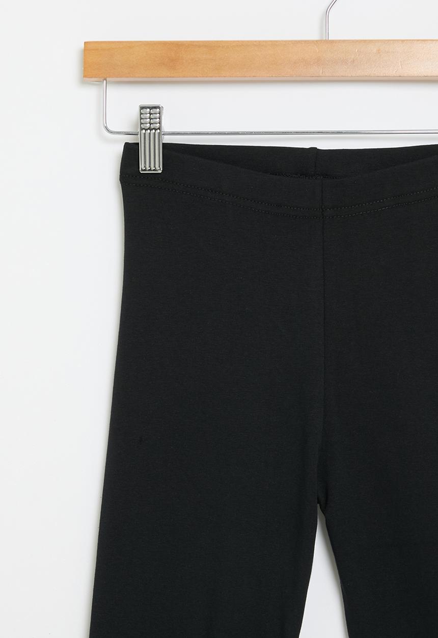 POLO - Girls megan cropped legging - black1