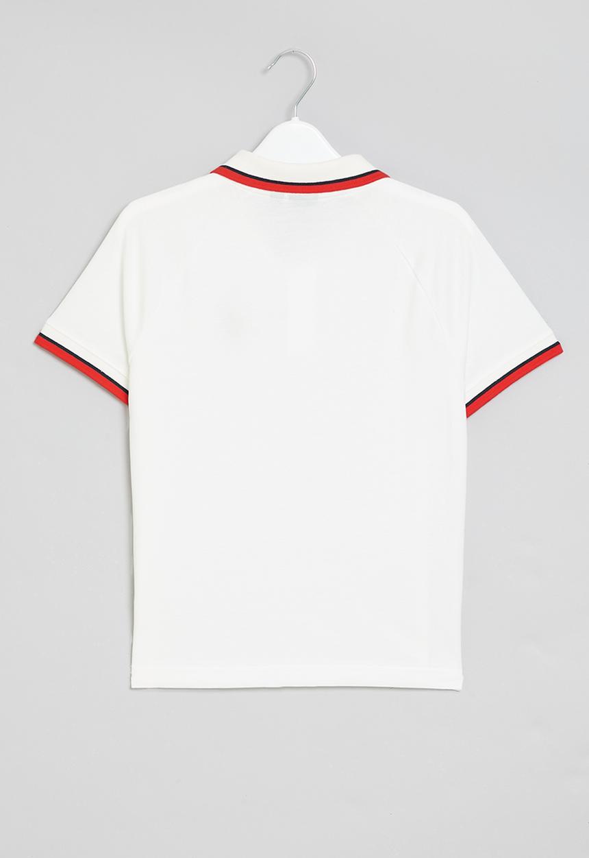 POLO - Boys raglan sleeved golfer - off white