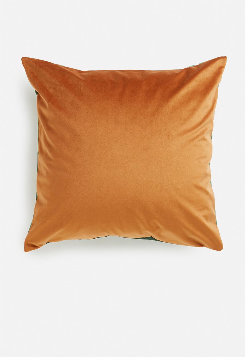 Hertex Fabrics - Magical contrast cushion cover - rust & green 