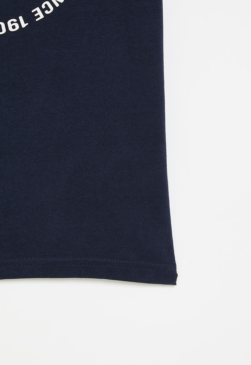 Lee Cooper - Circle dnm chest print kids tee - navy
