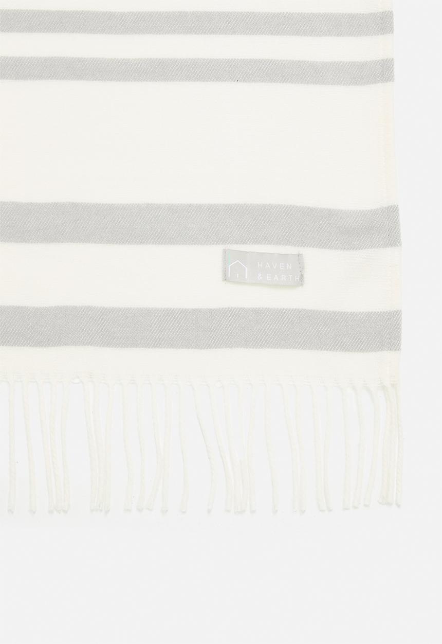 Aranda Blankets - Melody college throw - wilddove & natural
