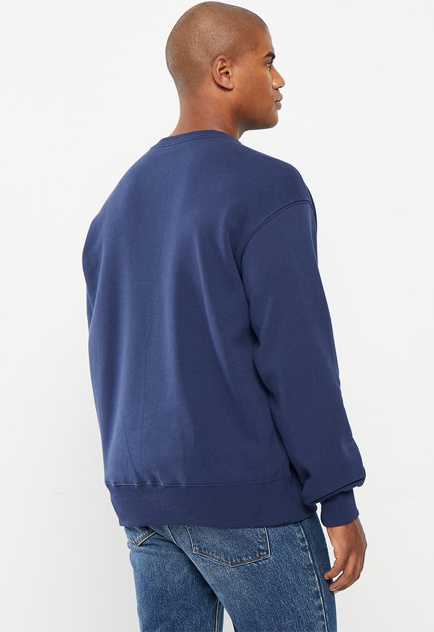 Cotton On - Oversized graphic sweater - indigo & beatnik