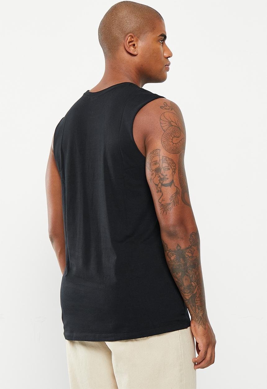 Cotton On - Organic muscle 2 pack - black
