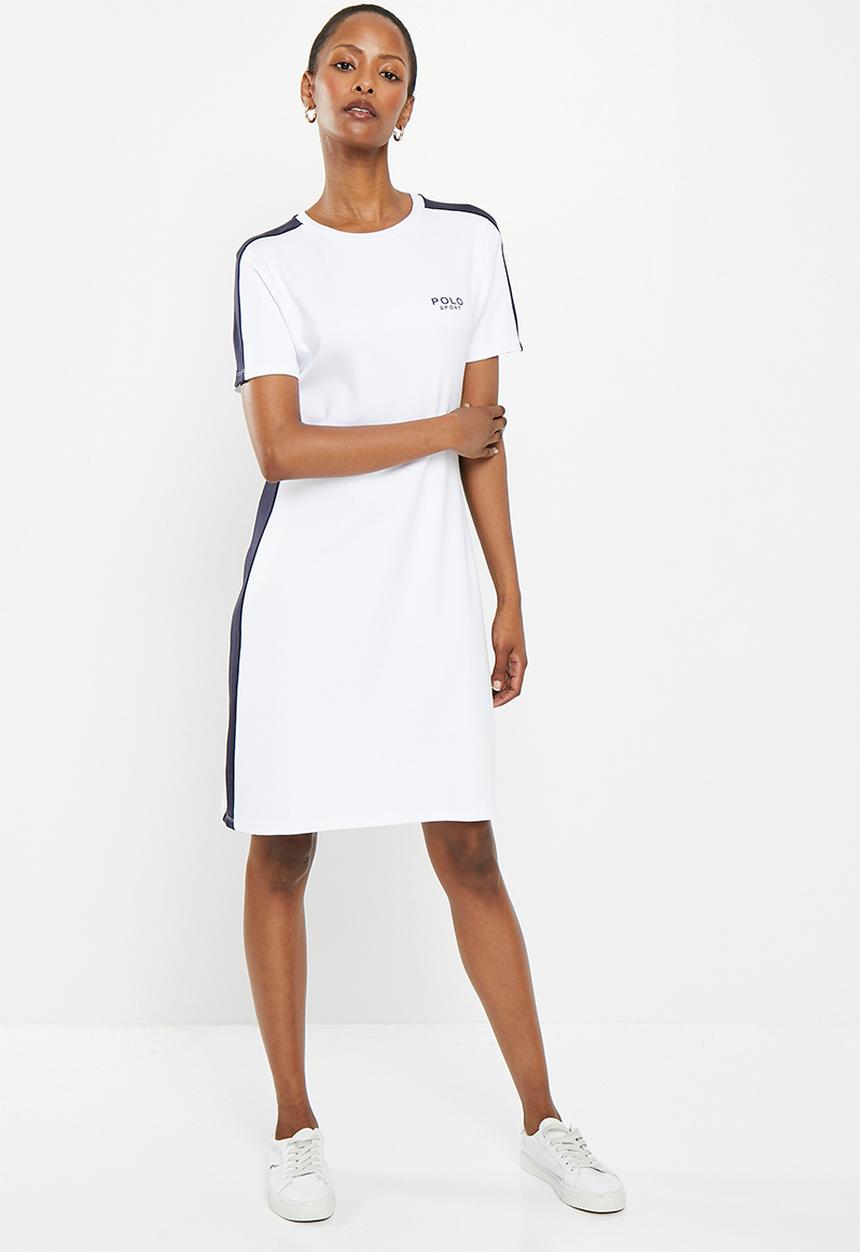 POLO - Skylar paneled ms dress - ecru