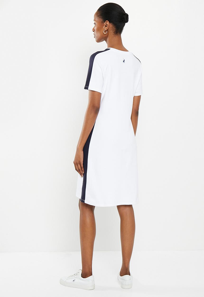 POLO - Skylar paneled ms dress - ecru