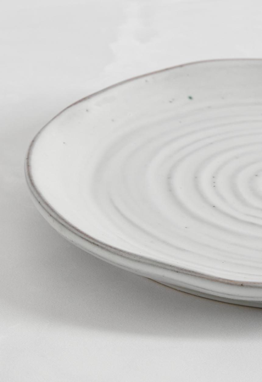 Sixth Floor - Dripple side plate set of 4 - grey