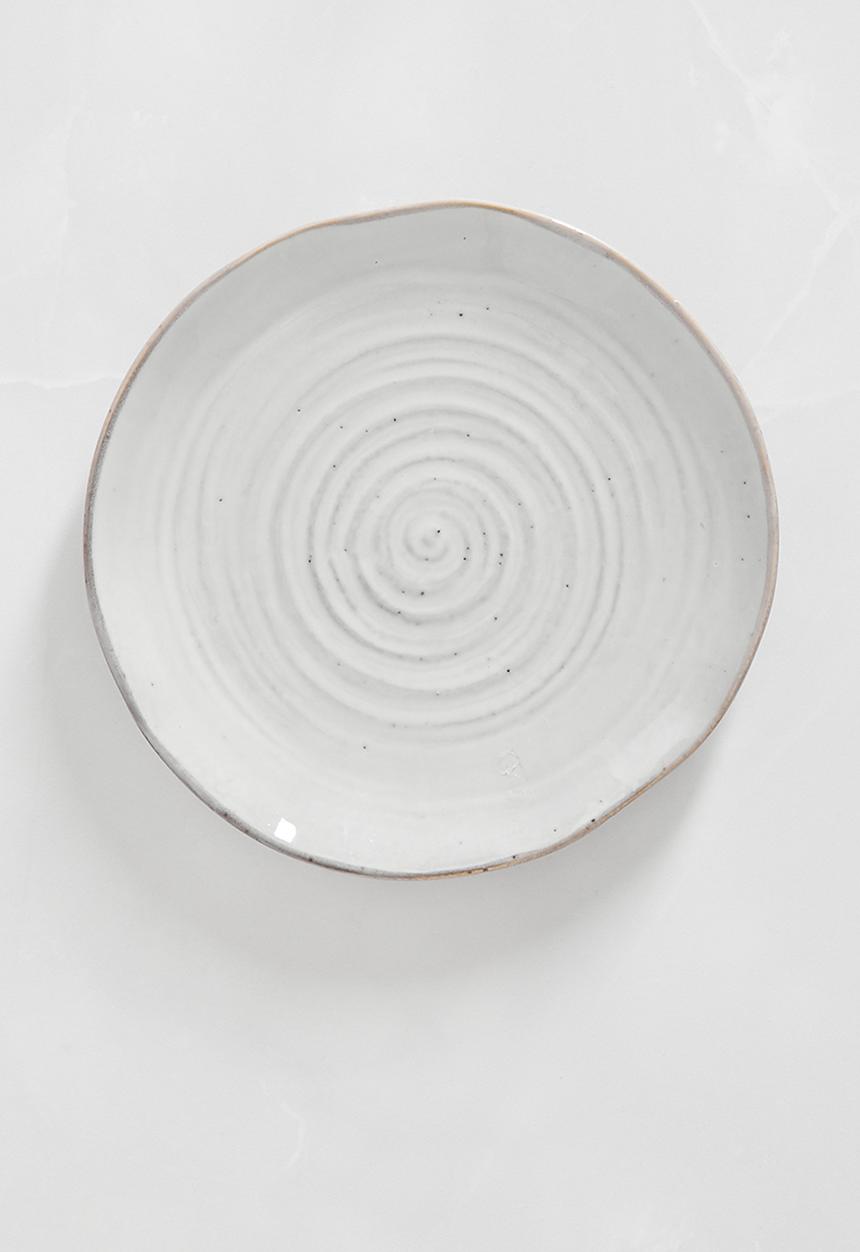 Sixth Floor - Dripple side plate set of 4 - grey