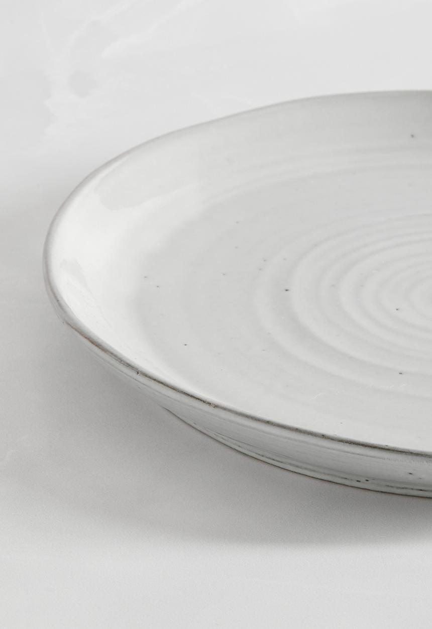 Sixth Floor - Dripple dinner plate set of 4 - grey