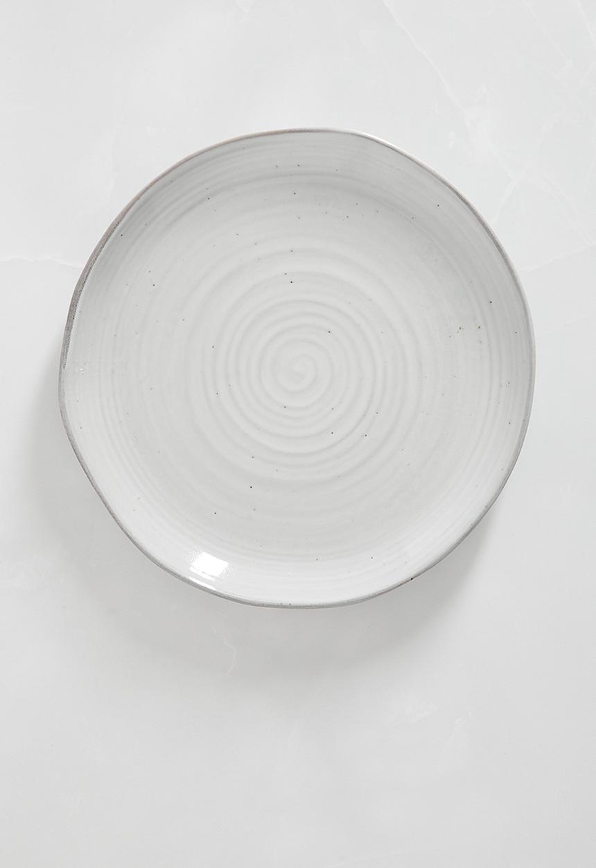 Sixth Floor - Dripple dinner plate set of 4 - grey