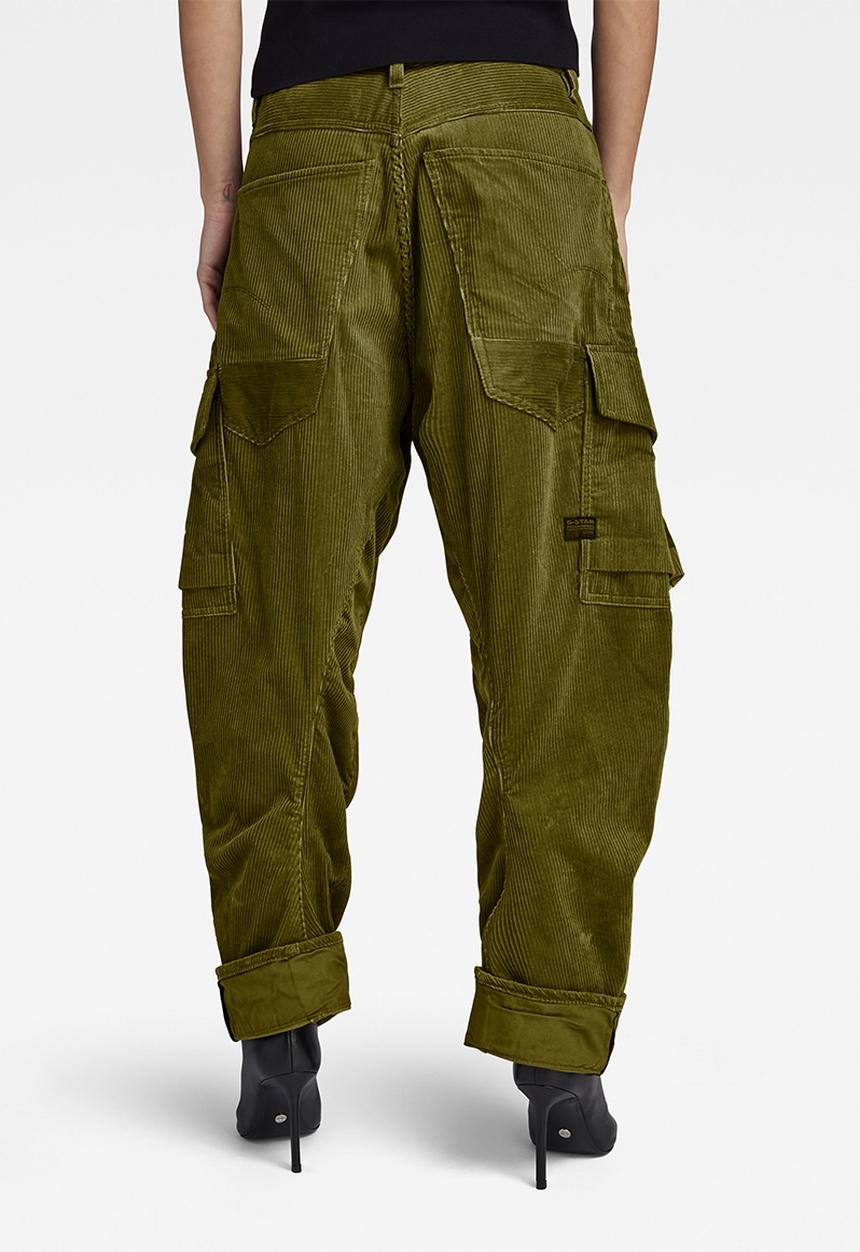 G-STAR - Cargo cord 3d bf pant wmn - dark olive