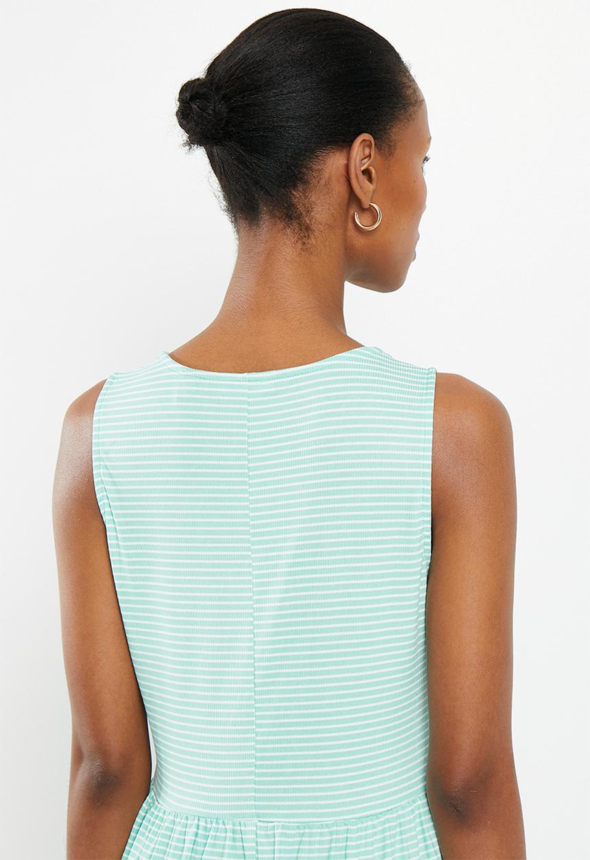 Vero Moda - Madi jill sleeveless dress - limpet shell snow white