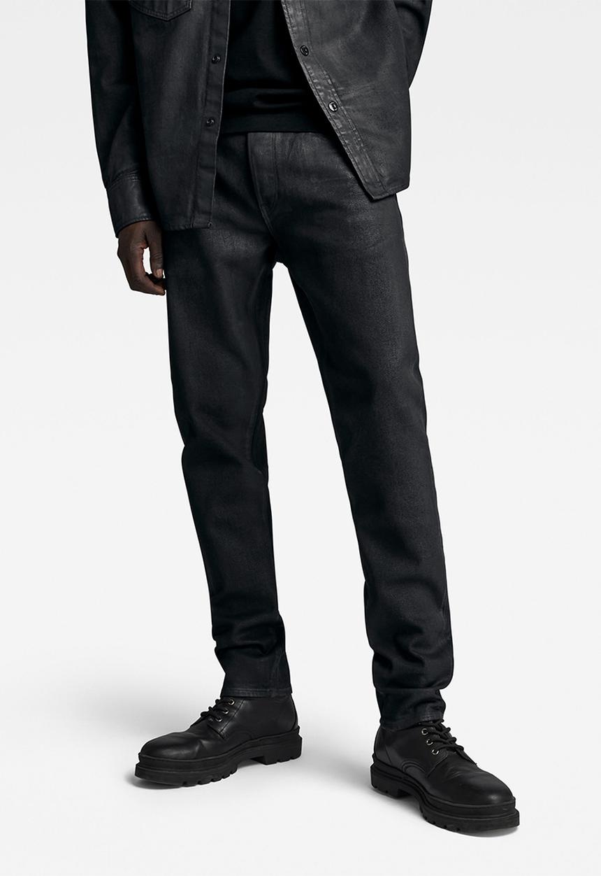 G-STAR - 3301 Slim nero black stretch denim - magma cobler